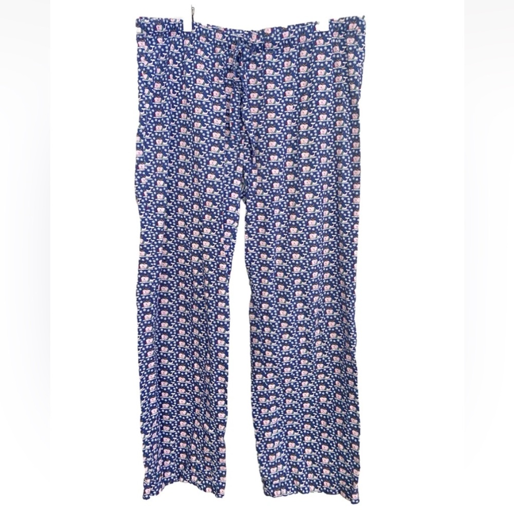 Vineyard Vines Blue whale reindeer Pajama Pants mens m